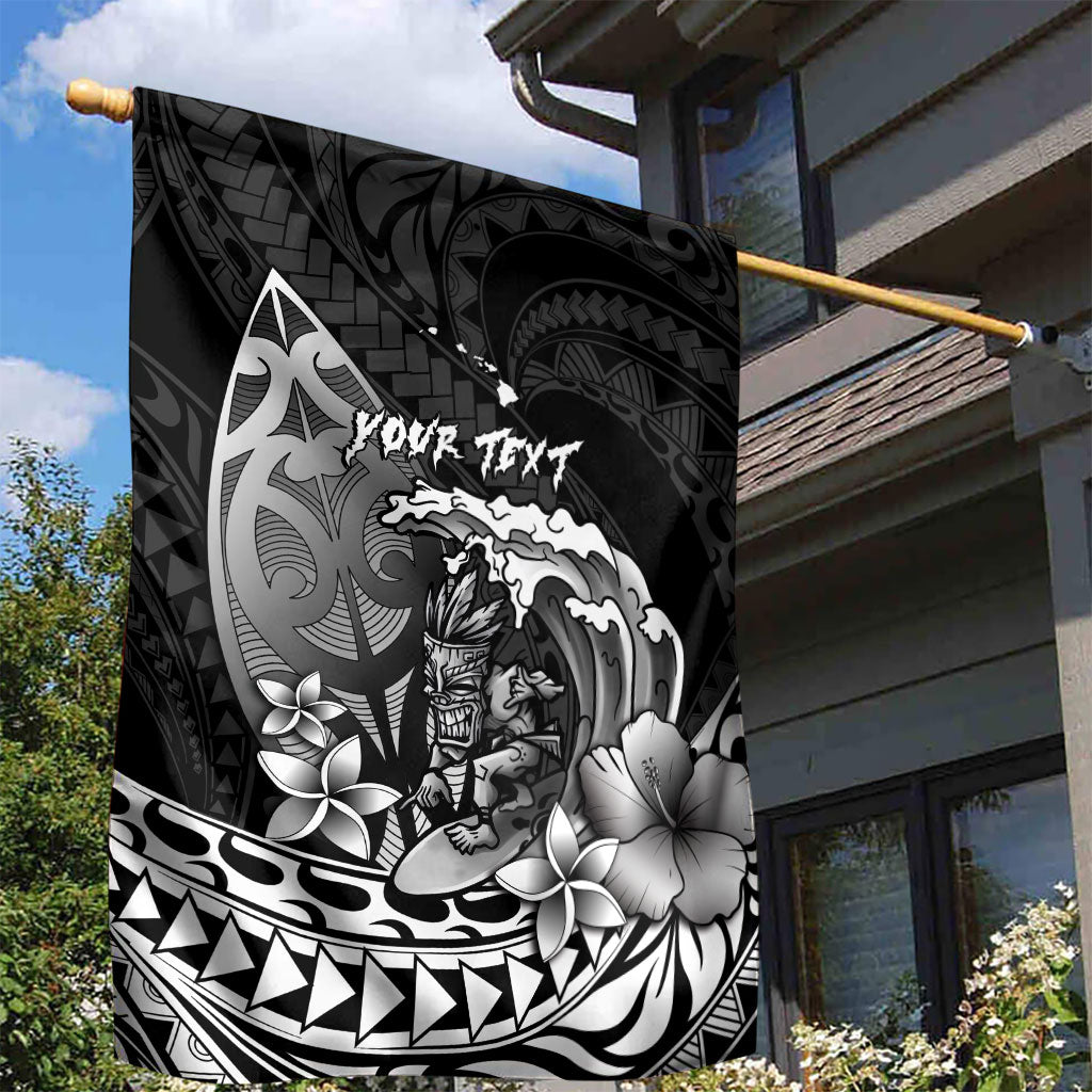Hawaii Surfing Personalized Garden Flag Born To Surf Tiki Hawaiian Pattern LT14 - Polynesian Pride