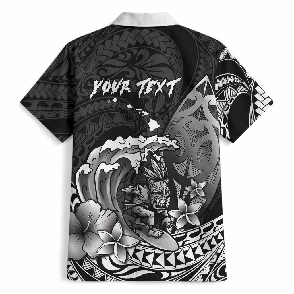 Hawaii Surfing Personalized Hawaiian Shirt Born To Surf Tiki Hawaiian Pattern LT14 - Polynesian Pride