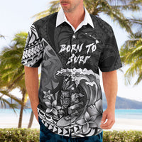 Hawaii Surfing Personalized Hawaiian Shirt Born To Surf Tiki Hawaiian Pattern LT14 - Polynesian Pride