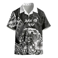 Hawaii Surfing Personalized Kid Hawaiian Shirt Born To Surf Tiki Hawaiian Pattern LT14 - Polynesian Pride