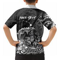 Hawaii Surfing Personalized Kid Hawaiian Shirt Born To Surf Tiki Hawaiian Pattern LT14 - Polynesian Pride