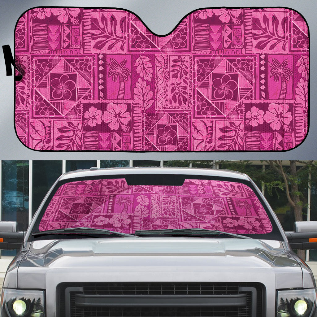 Hawaii Rainforest Beach Tropical Flowers Auto Sun Shade