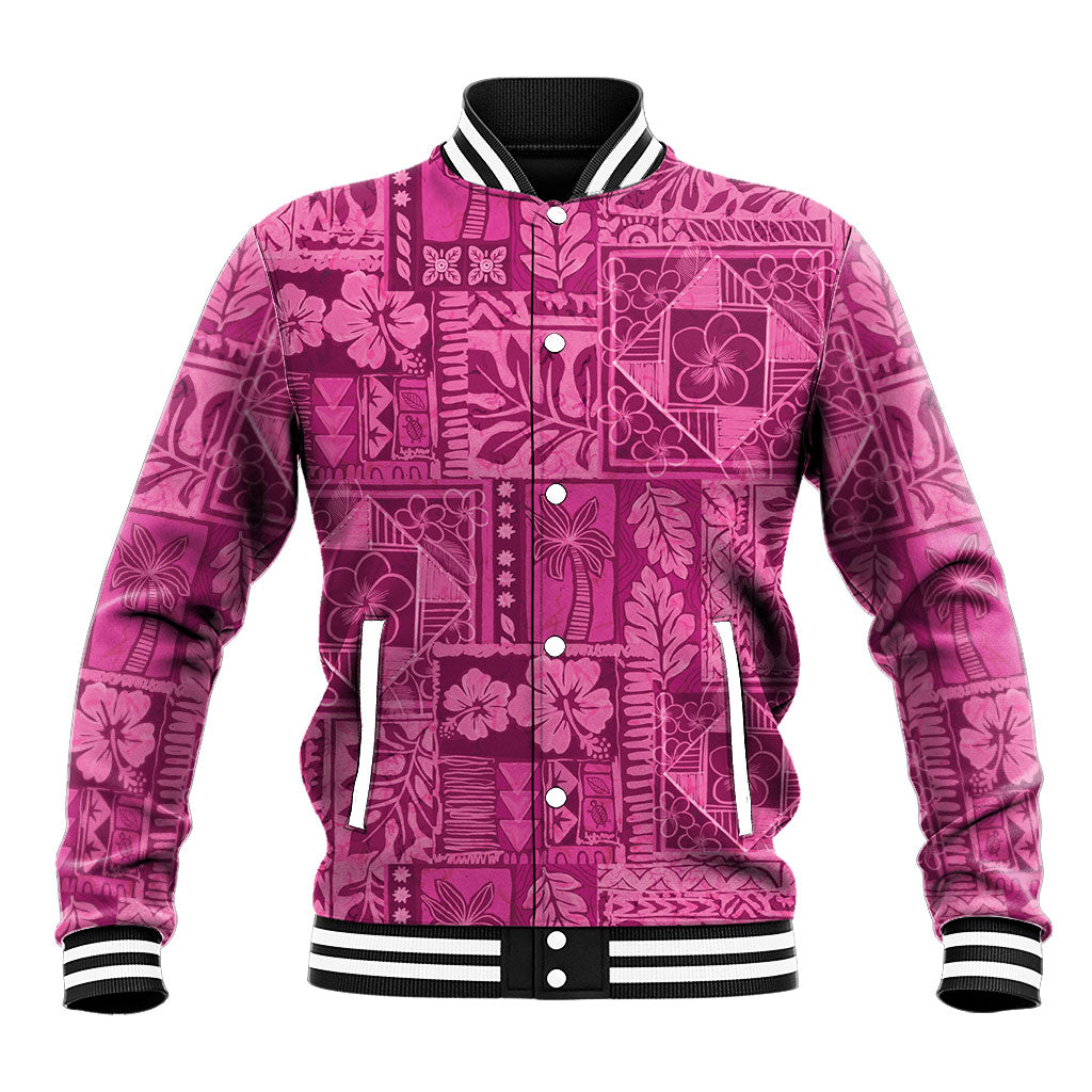 Hawaii Rainforest Beach Tropical Flowers Baseball Jacket