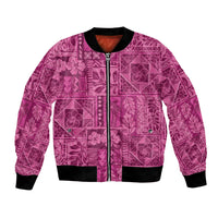 Hawaii Rainforest Beach Tropical Flowers Bomber Jacket