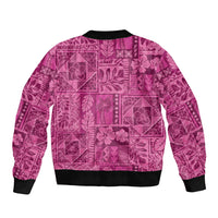 Hawaii Rainforest Beach Tropical Flowers Bomber Jacket