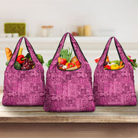 Hawaii Rainforest Beach Tropical Flowers Grocery Bag