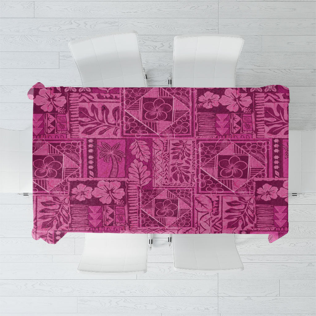 Hawaii Rainforest Beach Tropical Flowers Tablecloth