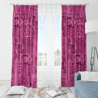 Hawaii Rainforest Beach Tropical Flowers Window Curtain LT14 - Polynesian Pride