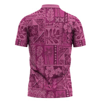 Hawaii Rainforest Beach Tropical Flowers Zipper Polo Shirt LT14 - Polynesian Pride