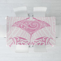 New Zealand Manta Ray Tattoo Tablecloth Aotearoa Maori Haehae Pink LT14 Pink - Polynesian Pride