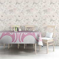 New Zealand Manta Ray Tattoo Tablecloth Aotearoa Maori Haehae Pink LT14 - Polynesian Pride