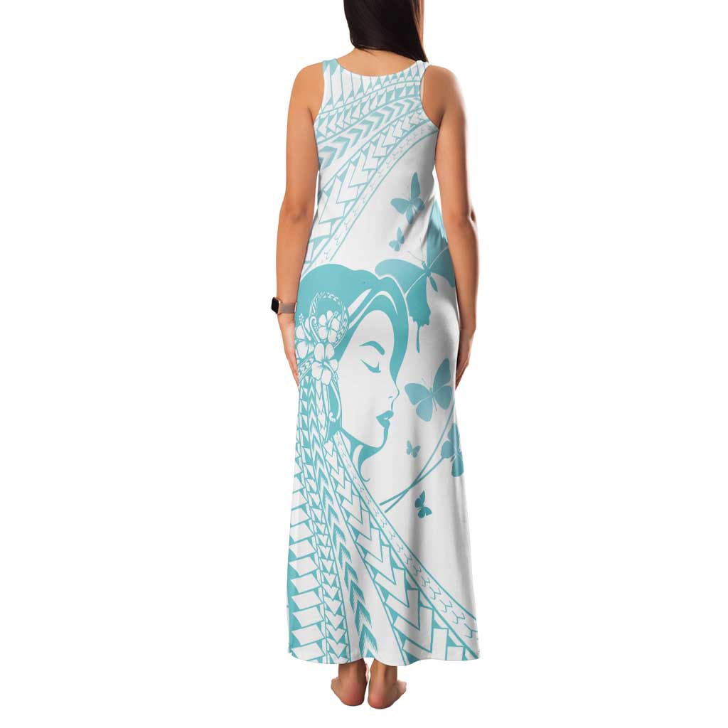 Polynesia Cervical Cancer Awareness Month Family Matching Tank Maxi Dress and Hawaiian Shirt Polynesian Women Faith Hope Love! LT14 - Polynesian Pride