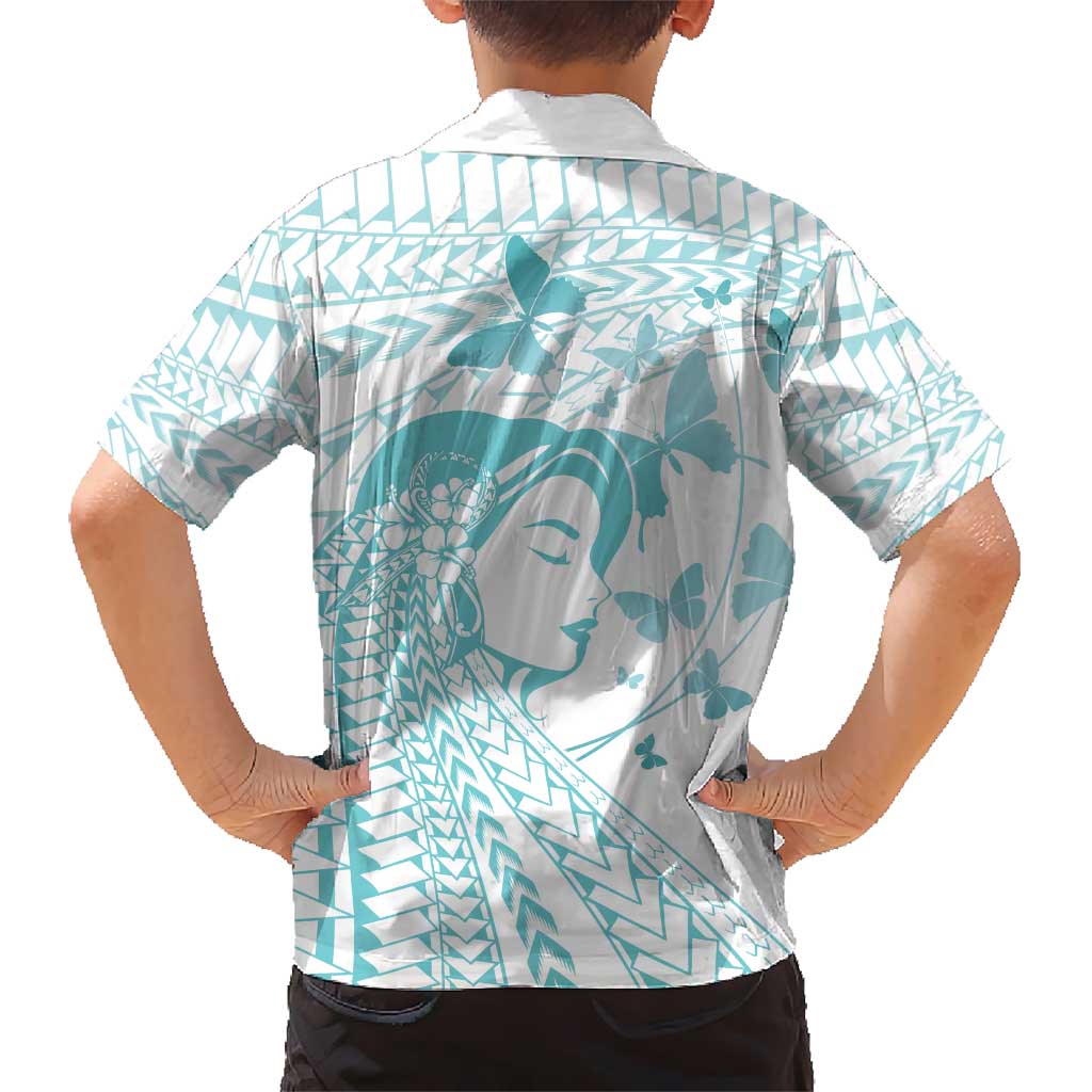 Polynesia Cervical Cancer Awareness Month Hawaiian Shirt Polynesian Women Faith Hope Love!