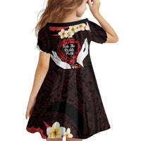 Polynesia AIDS Awareness Month Family Matching Off Shoulder Short Dress and Hawaiian Shirt Take The Rights Path Polynesian Pattern LT14 - Polynesian Pride