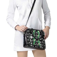 Aloha Hawaii Tuberose Lei Shoulder Handbag Tropical Vibes Black Color - Polynesian Pride
