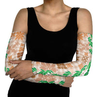 Aloha Hawaii Palaka Tuberose Lei Arm Sleeves Hawaiian Quilt Seamless Style LT14 - Polynesian Pride