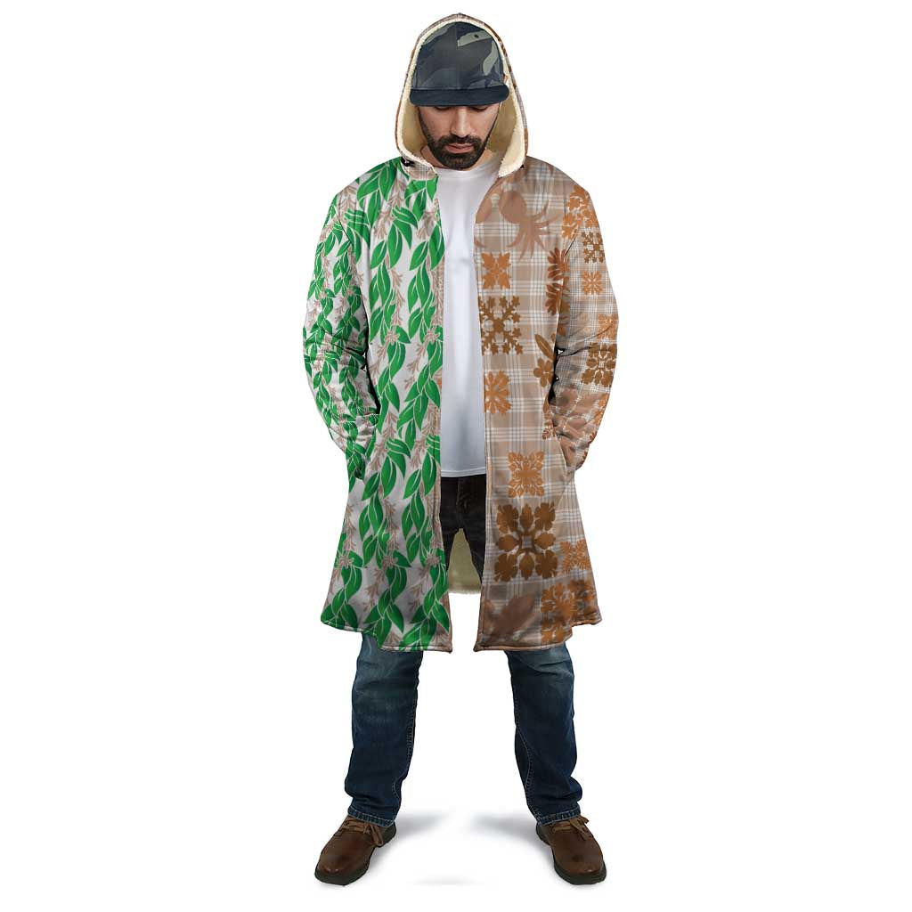 Aloha Hawaii Palaka Tuberose Lei Cloak Hawaiian Quilt Seamless Style - Polynesian Pride