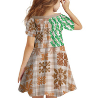 Aloha Hawaii Palaka Tuberose Lei Family Matching Tank Maxi Dress and Hawaiian Shirt Hawaiian Quilt Seamless Style LT14 - Polynesian Pride