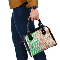 Aloha Hawaii Palaka Tuberose Lei Shoulder Handbag Hawaiian Quilt Seamless Style - Polynesian Pride
