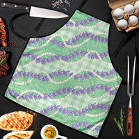 Pastel Green Hawaii Palaka Honohono Pikake Apron Hawaiian Orchid Lei Polynesian Pattern LT14 Pastel Green - Polynesian Pride