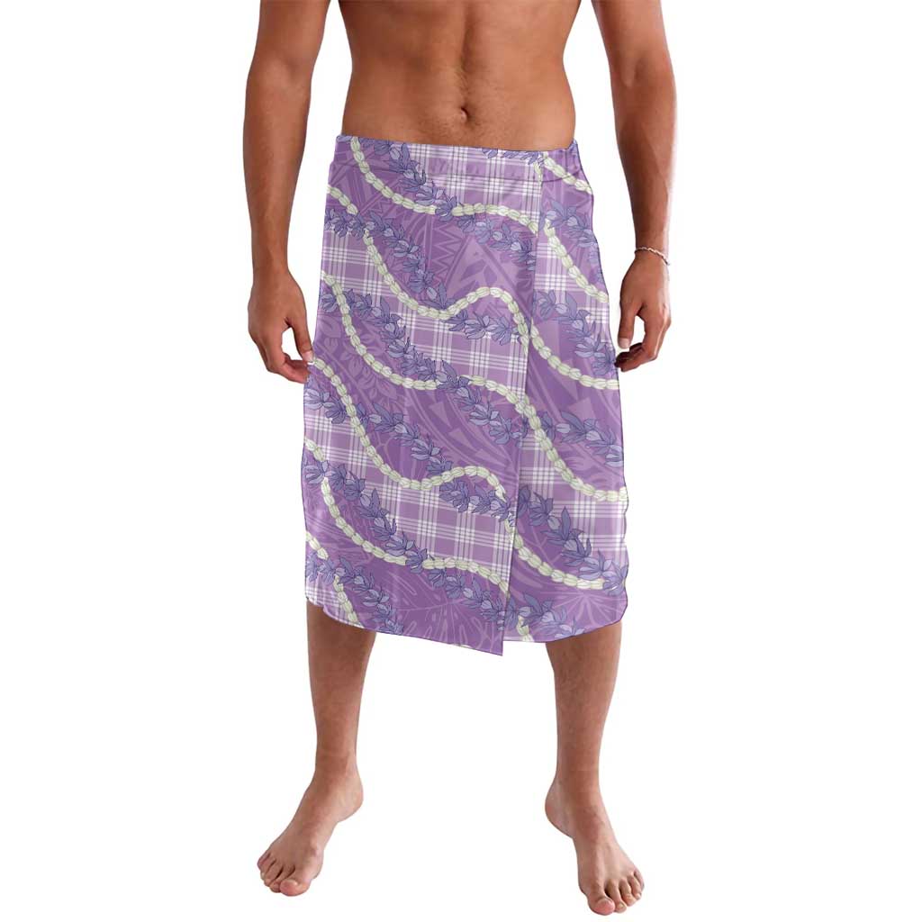 Purple Hawaii Palaka Honohono Pikake Lavalava Hawaiian Orchid Lei Polynesian Pattern - Polynesian Pride