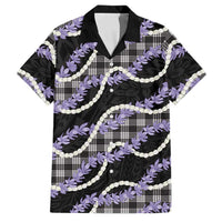 Black Hawaii Palaka Honohono Pikake Family Matching Mermaid Dress and Hawaiian Shirt Hawaiian Orchid Lei Polynesian Pattern LT14 Dad's Shirt - Short Sleeve Black - Polynesian Pride