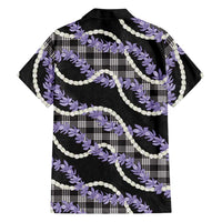 Black Hawaii Palaka Honohono Pikake Family Matching Mermaid Dress and Hawaiian Shirt Hawaiian Orchid Lei Polynesian Pattern LT14 - Polynesian Pride