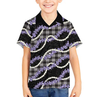 Black Hawaii Palaka Honohono Pikake Family Matching Summer Maxi Dress and Hawaiian Shirt Hawaiian Orchid Lei Polynesian Pattern LT14 - Polynesian Pride