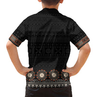 Bula Fiji Dashiki Vintage Fijian Masi Tapa Pattern Family Matching Short Sleeve Bodycon Dress and Hawaiian Shirt LT14 - Polynesian Pride
