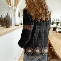 Bula Fiji Dashiki Vintage Fijian Masi Tapa Pattern Women Casual Shirt LT14 - Polynesian Pride