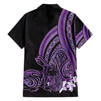 Purple Polynesia Easter Day Family Matching Tank Maxi Dress and Hawaiian Shirt Eggs With Bunny Polynesian Pattern LT14 - Polynesian Pride
