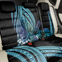 Turquoise Polynesia Easter Day Back Car Seat Cover Eggs With Bunny Polynesian Pattern LT14 - Polynesian Pride
