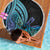 Turquoise Polynesia Easter Day Beach Blanket Eggs With Bunny Polynesian Pattern