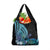 Turquoise Polynesia Easter Day Grocery Bag Eggs With Bunny Polynesian Pattern