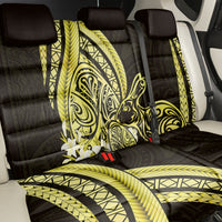 Yellow Polynesia Easter Day Back Car Seat Cover Eggs With Bunny Polynesian Pattern LT14 - Polynesian Pride