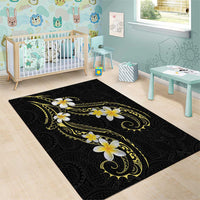 Polynesia Tattoo With Plumeria Area Rug Elegant Vibes