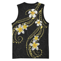 Polynesia Tattoo With Plumeria Basketball Jersey Elegant Vibes