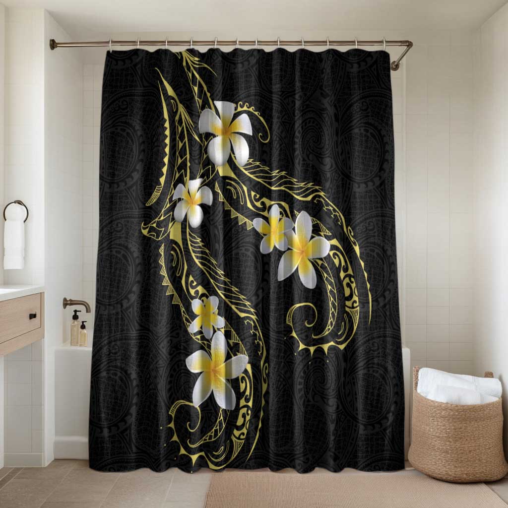 Polynesia Tattoo With Plumeria Bathroom Set Elegant Vibes