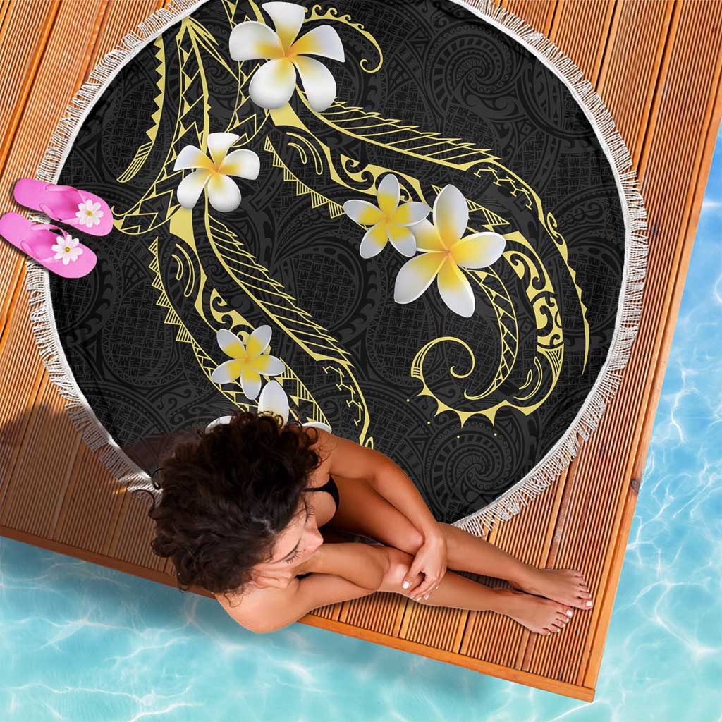 Polynesia Tattoo With Plumeria Beach Blanket Elegant Vibes