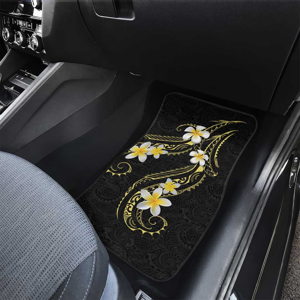 Polynesia Tattoo With Plumeria Car Mats Elegant Vibes