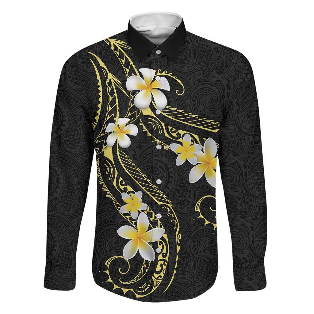 Polynesia Tattoo With Plumeria Family Matching Puletasi and Hawaiian Shirt Elegant Vibes
