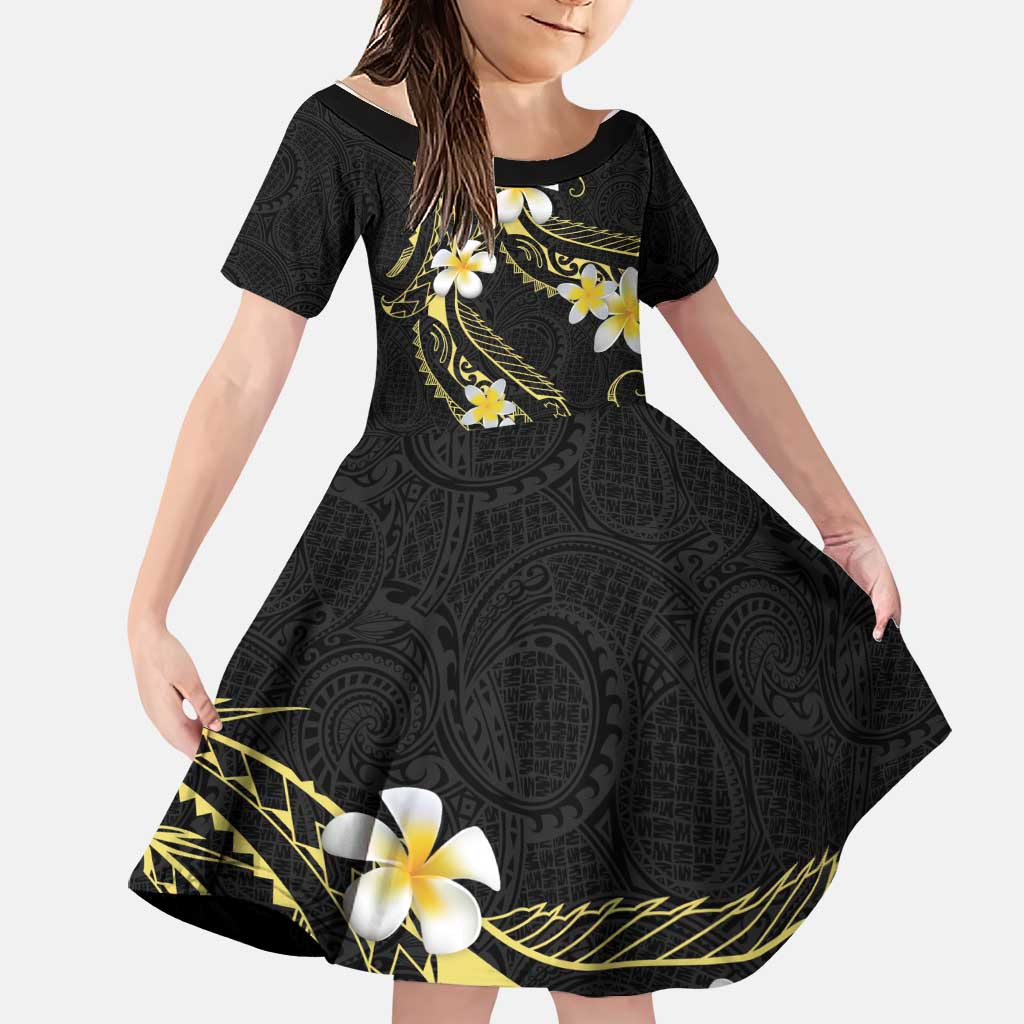 Polynesia Tattoo With Plumeria Family Matching Tank Maxi Dress and Hawaiian Shirt Elegant Vibes
