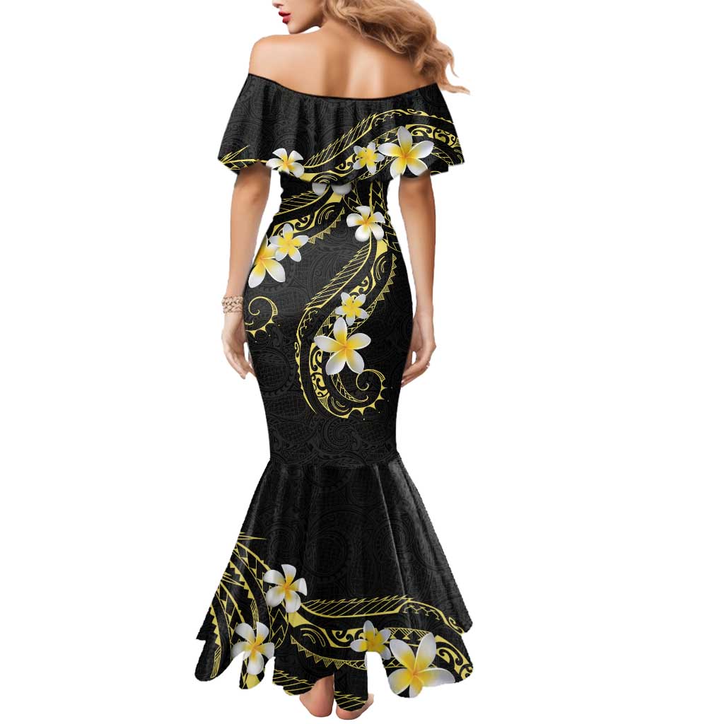 Polynesia Tattoo With Plumeria Mermaid Dress Elegant Vibes