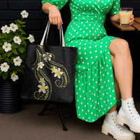 Polynesia Tattoo With Plumeria Tote Bag Elegant Vibes