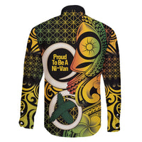 Vanuatu 1980 Family Matching Summer Maxi Dress and Hawaiian Shirt Ni-Van Tamtam Sand Drawing Pattern