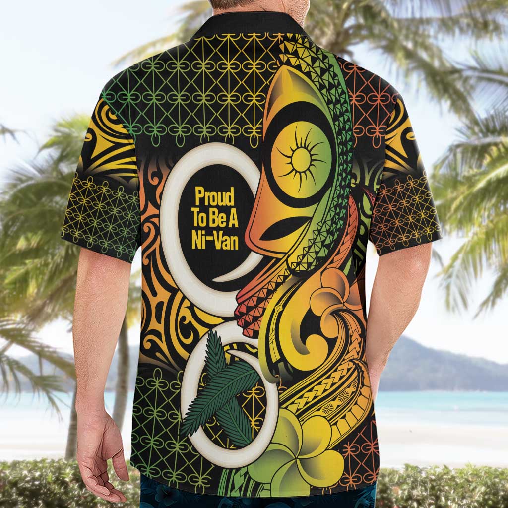 Vanuatu 1980 Hawaiian Shirt Ni-Van Tamtam Sand Drawing Pattern