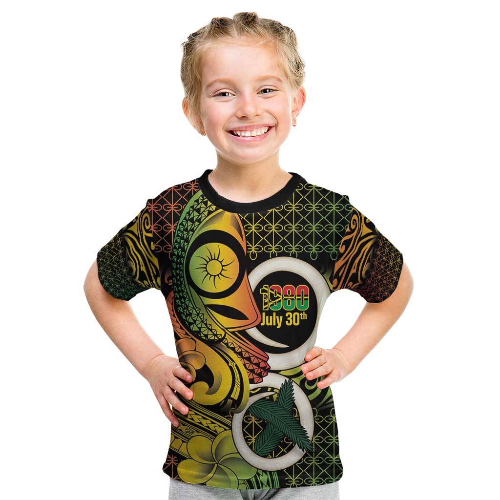 Vanuatu 1980 Kid T Shirt Ni-Van Tamtam Sand Drawing Pattern