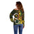 Vanuatu 1980 Off Shoulder Sweater Ni-Van Tamtam Sand Drawing Pattern