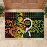 Vanuatu 1980 Rubber Doormat Ni-Van Tamtam Sand Drawing Pattern