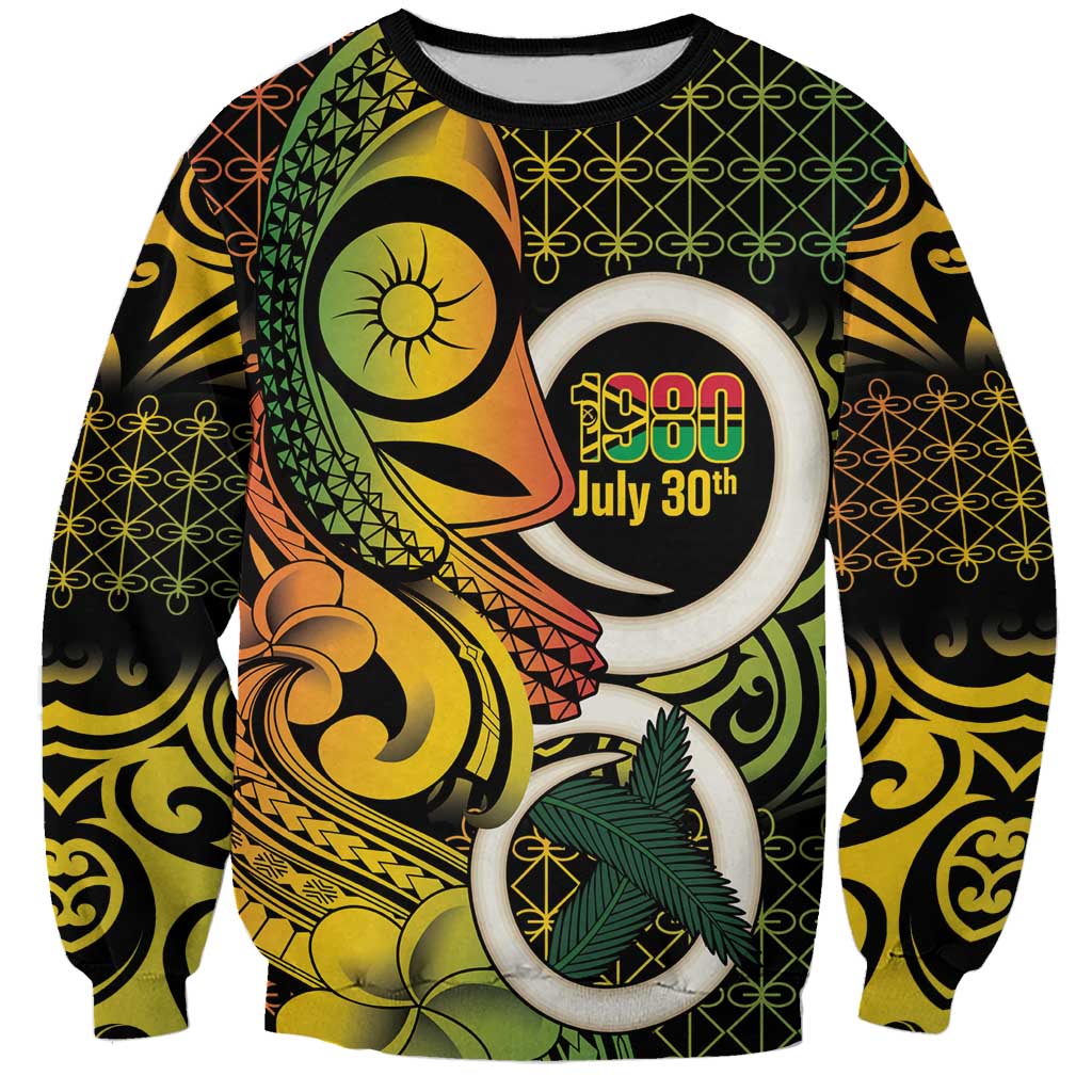 Vanuatu 1980 Sweatshirt Ni-Van Tamtam Sand Drawing Pattern